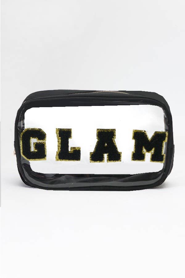 LARGE CLEAR STUFF TRAVEL COSMETIC MAKEUP POUCH